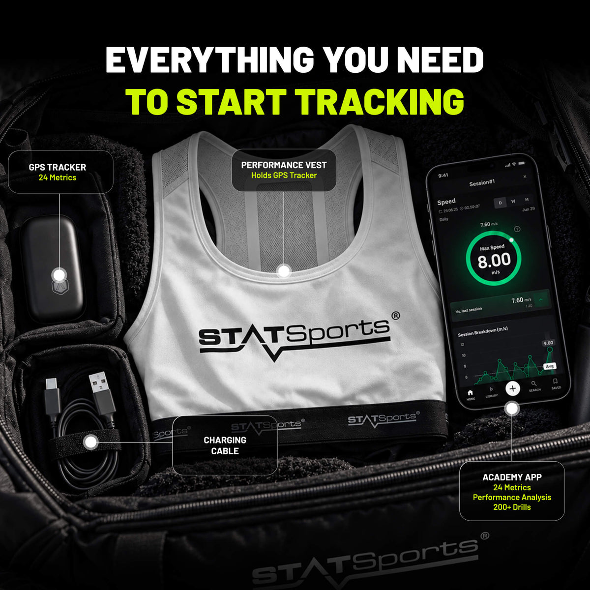 STATSports Academy - White