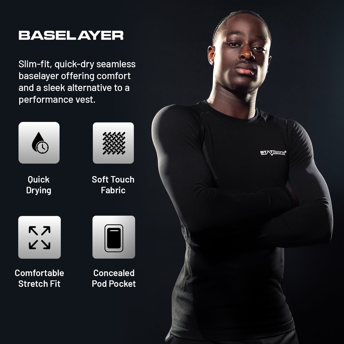 STATSports Long Sleeve Baselayer 2 Pack