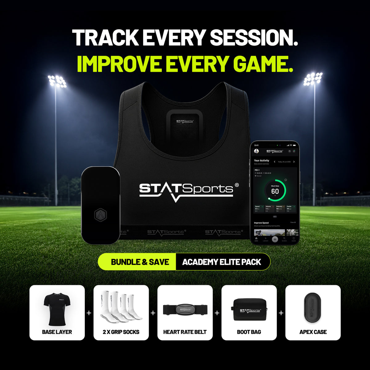 STATSports Academy Elite pack contents