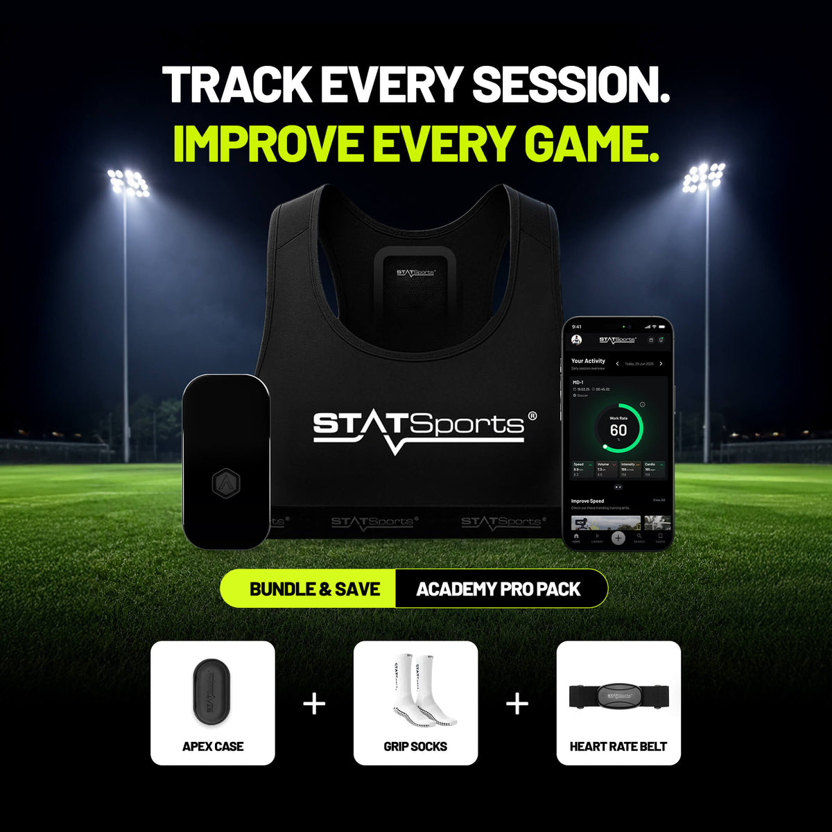 STATSports Academy Pro pack contents