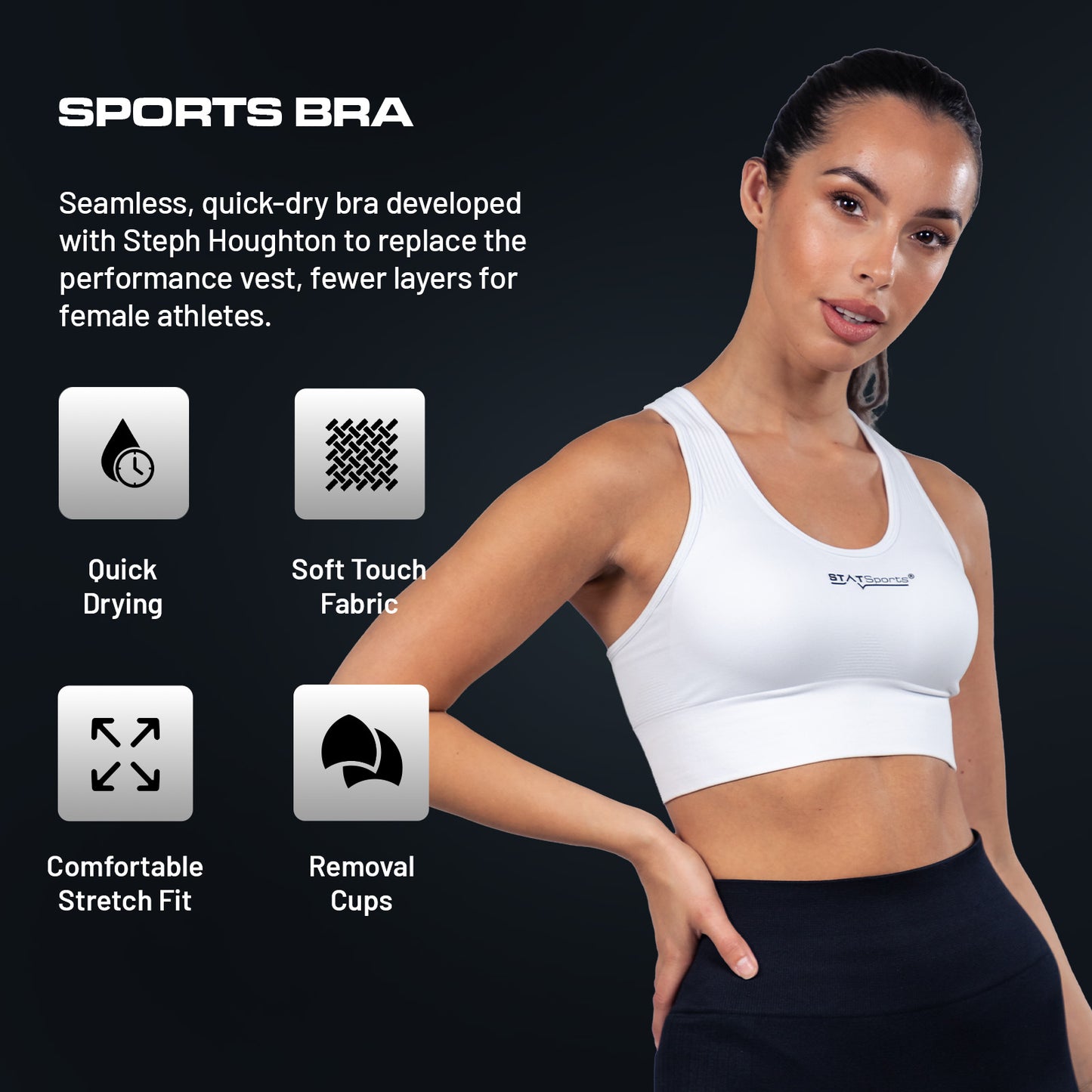 STATSports Women's Performance Sports Bra 2 Pack