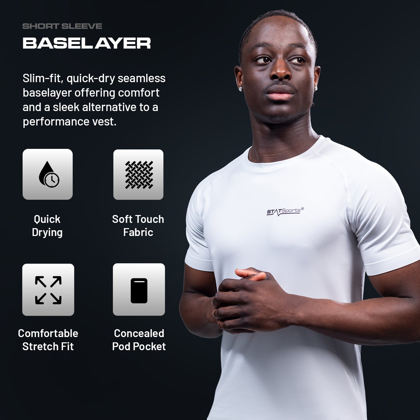 STATSports Short Sleeve Baselayer 2 Pack